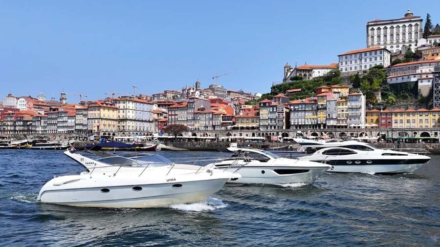 Porto: Luxury 6 Bridges Yacht Cruise with Wine & Snacks - Ribeira and the port cellars of Gaia