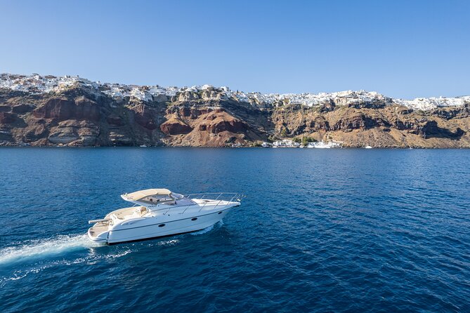 Private all included yacht Tour in Santorini - White Beach: The Better Stop for Snorkeling