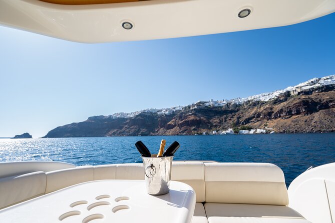 Private all included yacht Tour in Santorini - Fira, Firostefani, Imerovigli, and the Old Port from Below