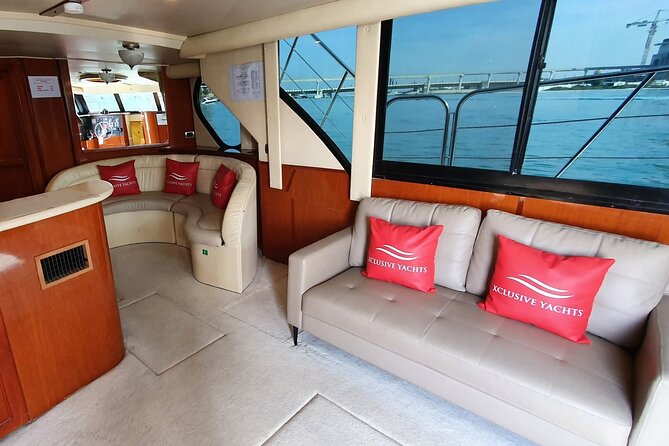 Private Dubai 2 Hours Luxury Yacht Charter with BBQ Option - Bluewaters Island and the Ain Dubai view