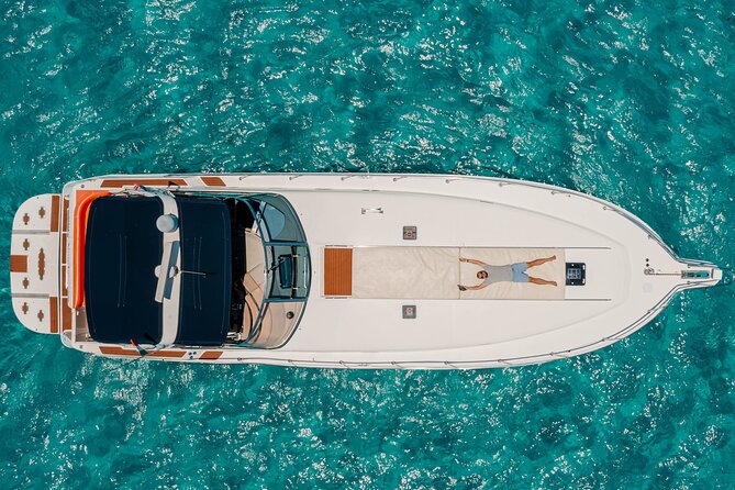 Private Luxury Yacht 55FT Rental in Cancun - Snorkeling, swimming, and the floating lily pad