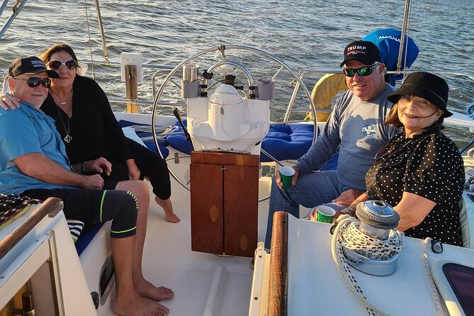 Private Luxury Yacht Charters, BYOB & Dolphins - Sailing toward Fort Sumter