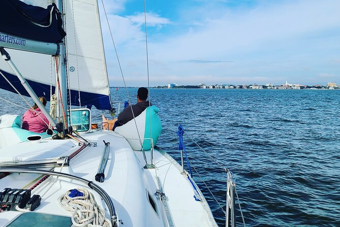 Private Luxury Yacht Charters, BYOB & Dolphins - Comfort at the bow and easy onboard hosting
