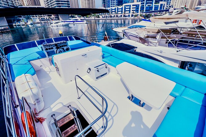 Private Luxury Yacht cruise around Atlantis and Dubai Marina - Burj Al Arab and the open Persian Gulf