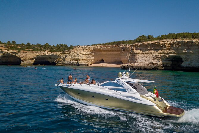 Private Morning Yacht Cruise from Albufeira Marina - Prosecco, wine, and a light spread on board