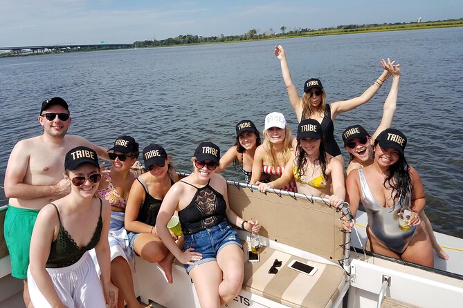 Private Sunset Harbor Tour 20 passenger party Yacht Kismet - Music, water hammocks, and the party setup