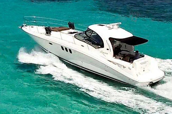 Private Tour of Cancun to Isla Mujeres by 45-foot Yacht. - Boarding near Kukulcan Plaza