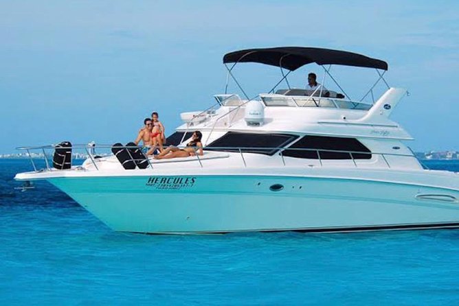 Private Yacht - 46 ft SeaRay Cancun Bay Snorkel 23P4 - Boarding at Sunset Marina