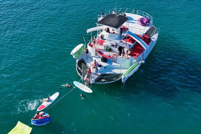 Private Yacht Charter on ChicaFun 1 Waterslides all inclusive - Los Arcos: caves, arches, and snorkeling