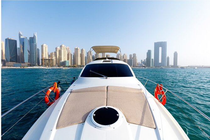 Private Yacht Cruising Rental from Dubai Marina - Atlantis The Palm and Burj Al Arab photo stops