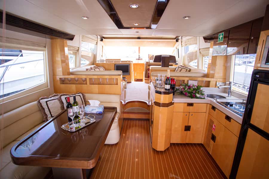 Private Yacht Dubai: 56ft - Leaving Dubai Marina and Jumeirah Beach Residence