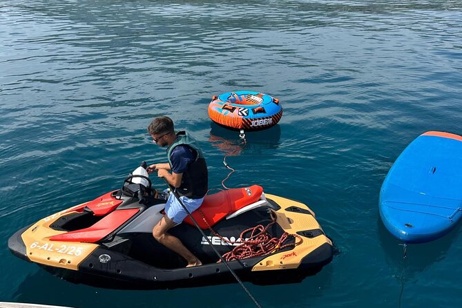 Private Yacht Experience with Jetski Included and Water Sports - One hour on the jet ski