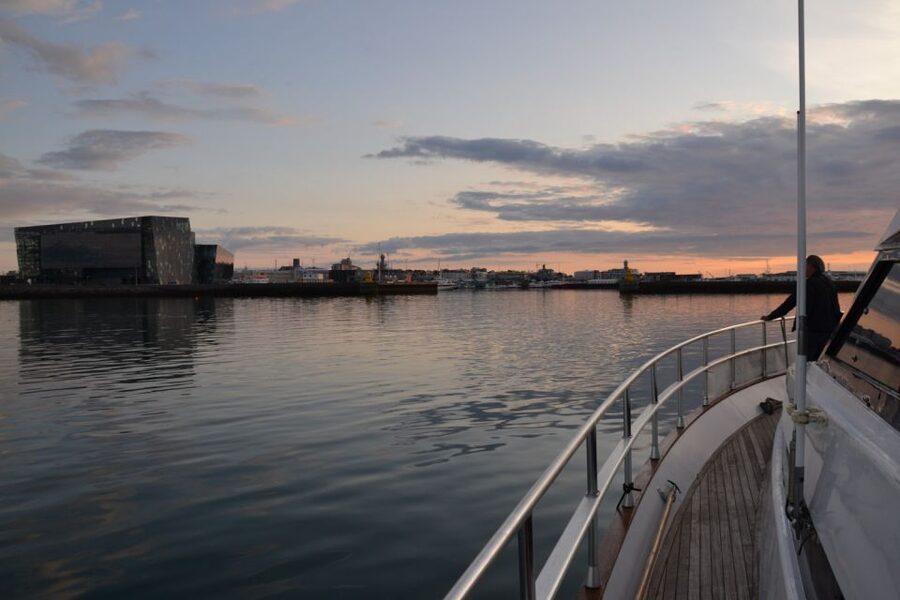 Reykjavik: Northern Lights Motor Yacht Cruise - Reykjavík’s landmarks from the water