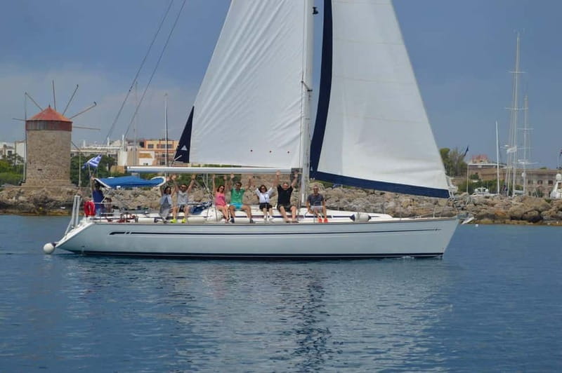 Rhodes: Sailing Yacht Cruise with Food & Drinks (SmallGroup) - Getting to Mandraki Harbor and checking in