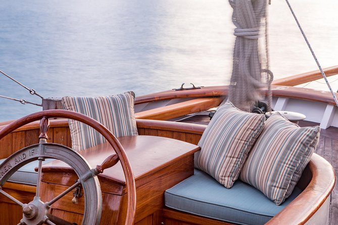 Sailing on Historic Schooner Yacht in Salem, MA - Sunset light, drinks, and the onboard bar