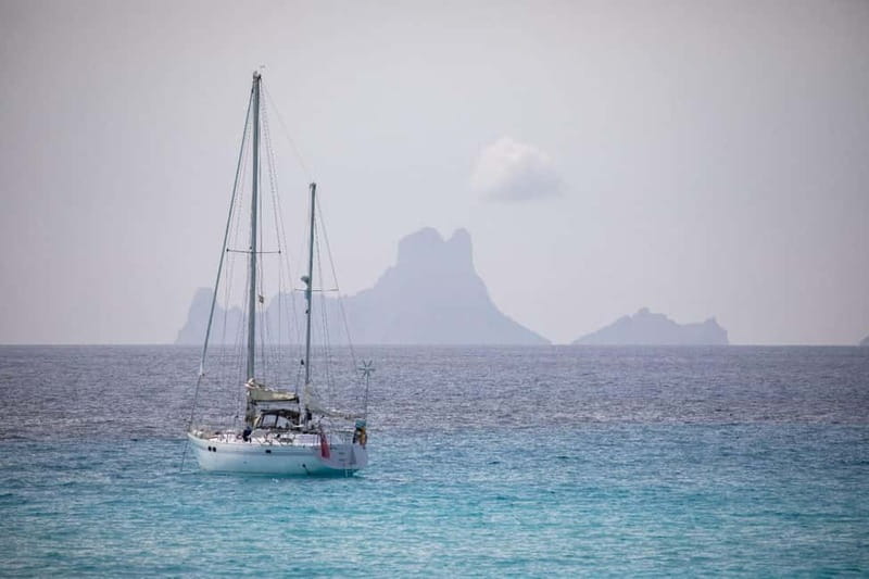 Sailing Yacht Day Charter; Ibiza to Formentera (return) - Leaving Ibiza from Cala Jondal at noon