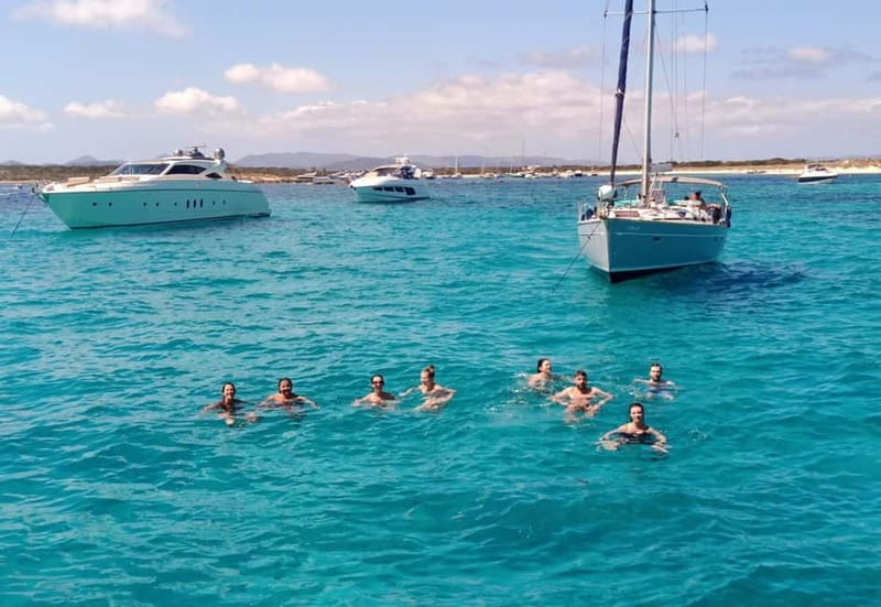 Sailing Yacht Day Charter; Ibiza to Formentera (return) - Arriving in Formentera for beach time