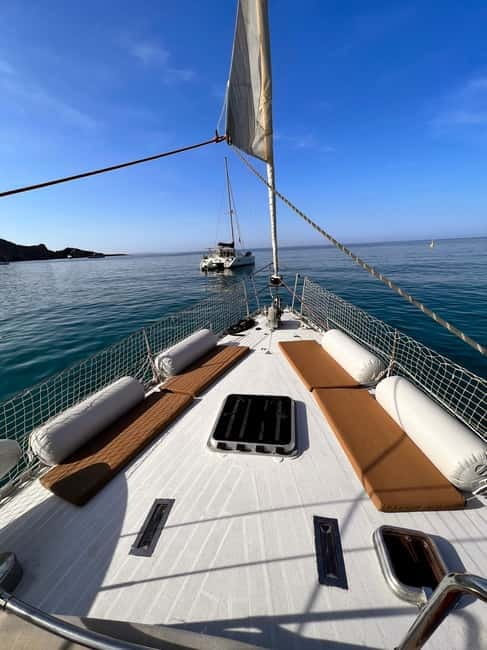 Sailing Yacht Day Charter; Ibiza to Formentera (return) - Sailing toward Formentera with your own group