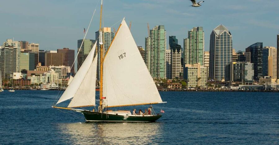 San Diego: Classic Yacht Sailing Experience - From Safe Harbor Sunroad Marina to open water