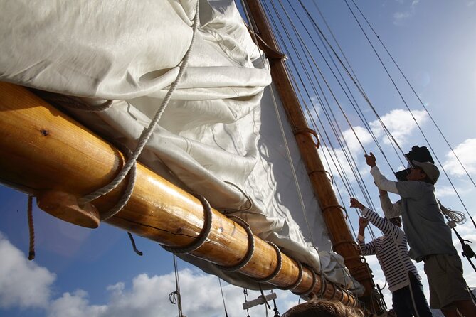 San Diego Sunset or Afternoon Sail on Classic Yacht - Under the USS Midway’s Bow