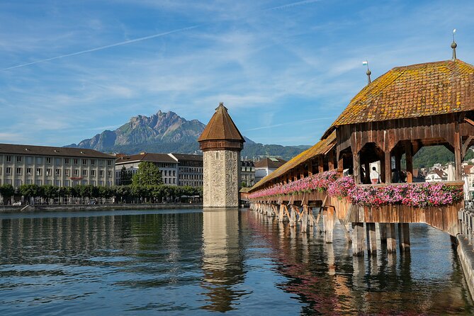 Small group Day trip to Lucerne with optional Saphir yacht cruise - Chapel Bridge and the Water Tower