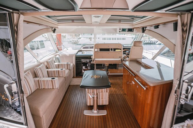 Steel Aweigh 65ft Sea Ray Yacht Rental - Settling aboard a 65-foot Sea Ray