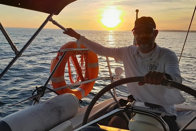 Sunset on a Luxury Sailing Yacht from Vilamoura (Max 12 Guests) - Albufeira’s coastal dividing line