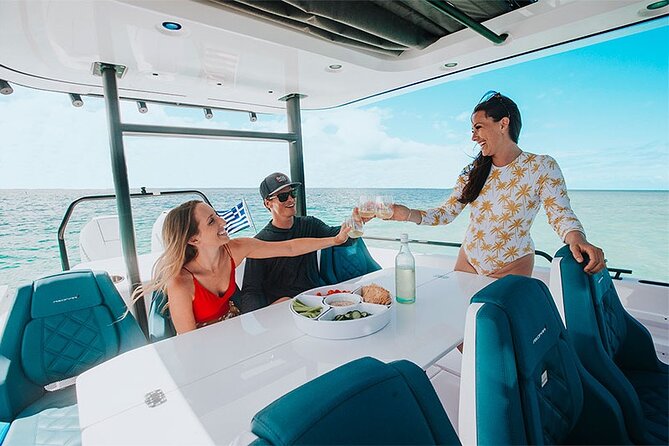 The Fastest Private Motor Yacht in Santorini - All Inclusive Tour - Thirasia and the meal by the sea