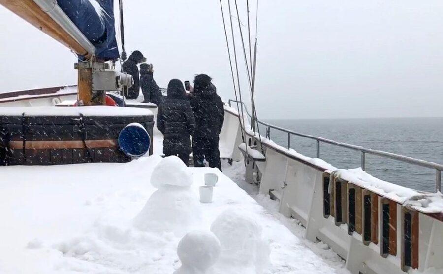 Tromsø: Luxury Polar Fjord Cruise w/ Hot Tub & Polar Plunge - Reindeer Soup, Hot Chocolate, and a Warm Saloon