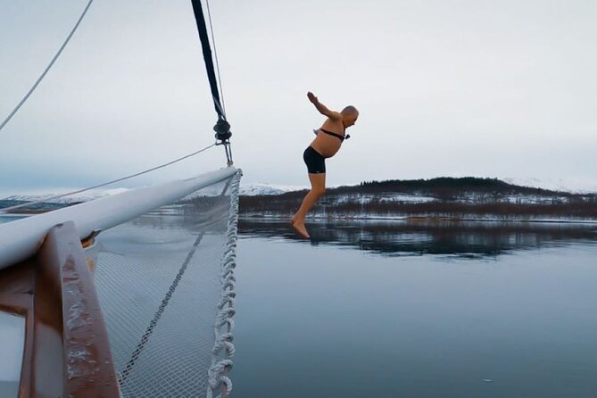 Tromso Luxury Sailing Yacht Polar Fjord Cruise with Lunch - The hot tub and polar plunge