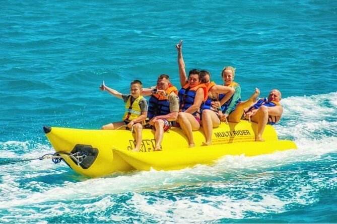 VIP Luxury yacht Snorkeling &Discover Orange Bay island _hurghada - Banana boats and Super Thriller rides