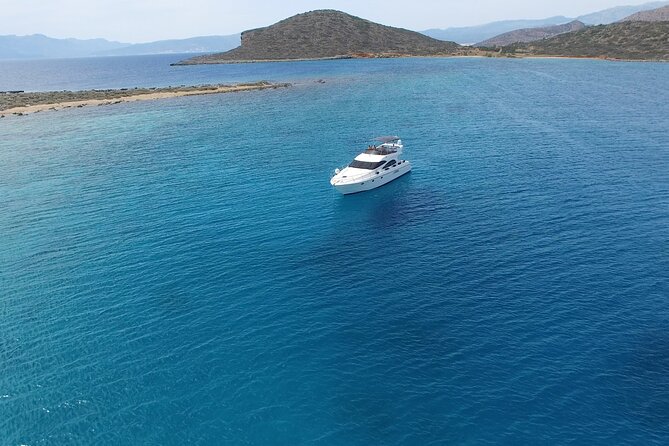 Vip Motor Yacht Charter-17 meter-10 Guest-Half day or Sunset trip - A private yacht from Agios Nikolaos