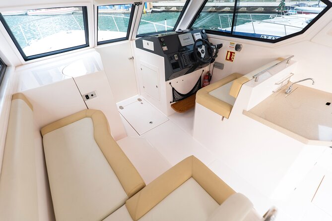 Yachting in Dubai: Book 36 ft Yacht Charter up to 10 people - Dubai Marina and JBR from the water